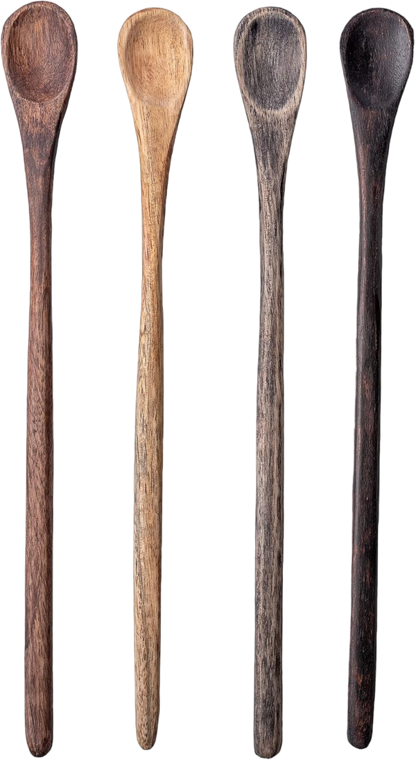 Long Wooden Spoons for Tea & Coffee
