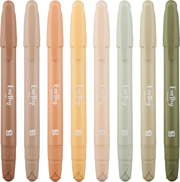 Neutral Earth-Toned Highlighters