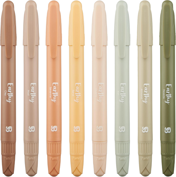 Neutral Earth-Toned Highlighters