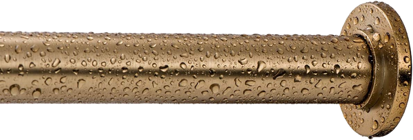 Warm Gold Shower Curtain Rod