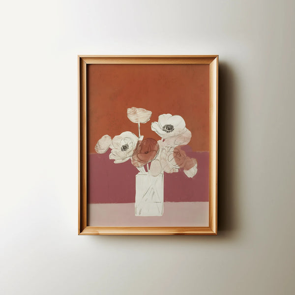 Cottage Core Decor Abstract Floral