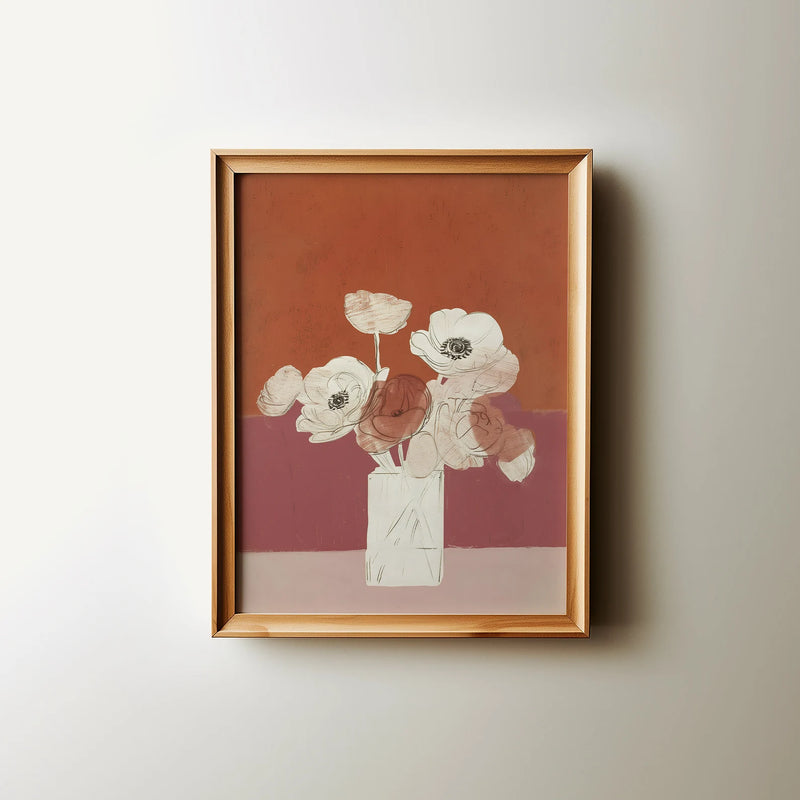 Cottage Core Decor Abstract Floral